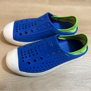 Skechers Size 1 Foamies: Guzman Steps Aqua‎ Surge Blue Green